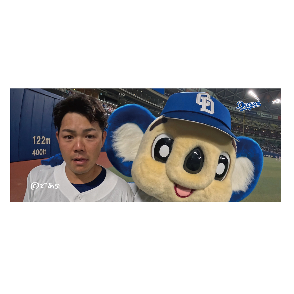 ドアラ自撮りフェイスタオル5.24（高橋周平）