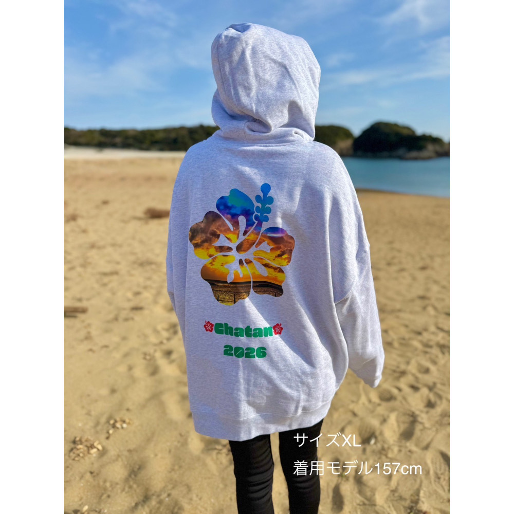 沖縄キャンプ26　オンラインショップ限定　ビッグシルエットフルジップパーカー