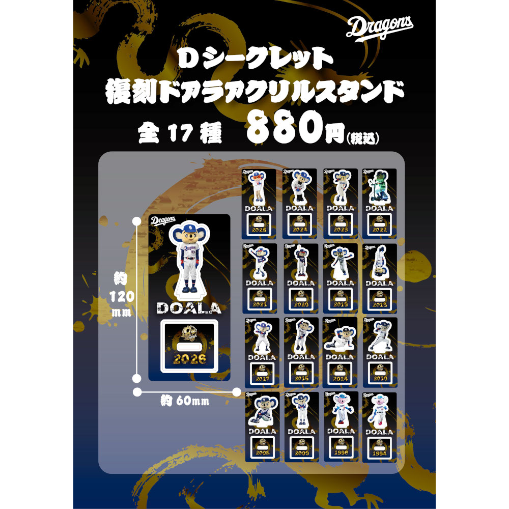 シークレット復刻ドアラアクリルスタンド