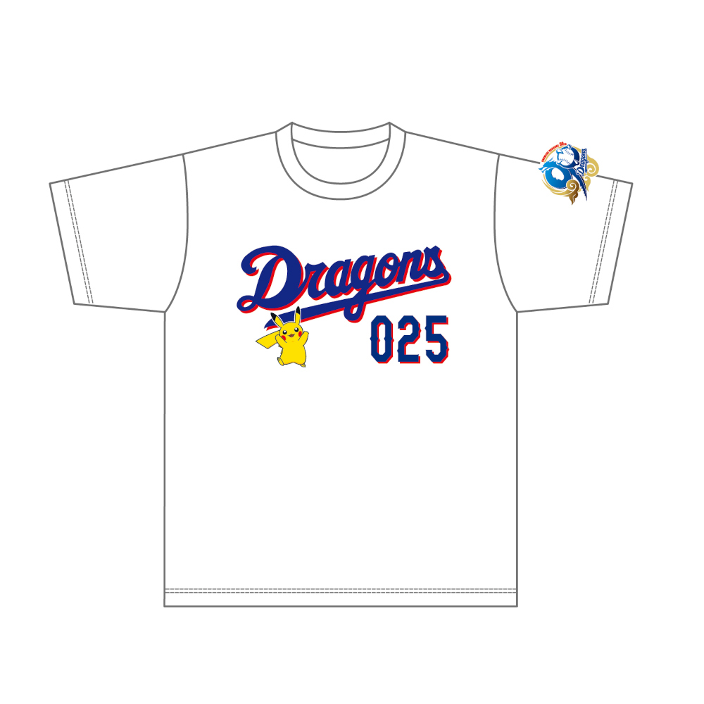 中日ドラゴンズ オリジナルポケモンTシャツ ピカチュウ(025)