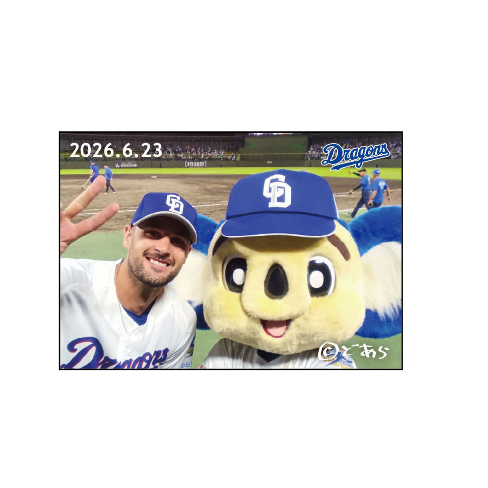 ドアラ自撮りマグネット2026.6.23 93.マラー | 中日ドラゴンズ