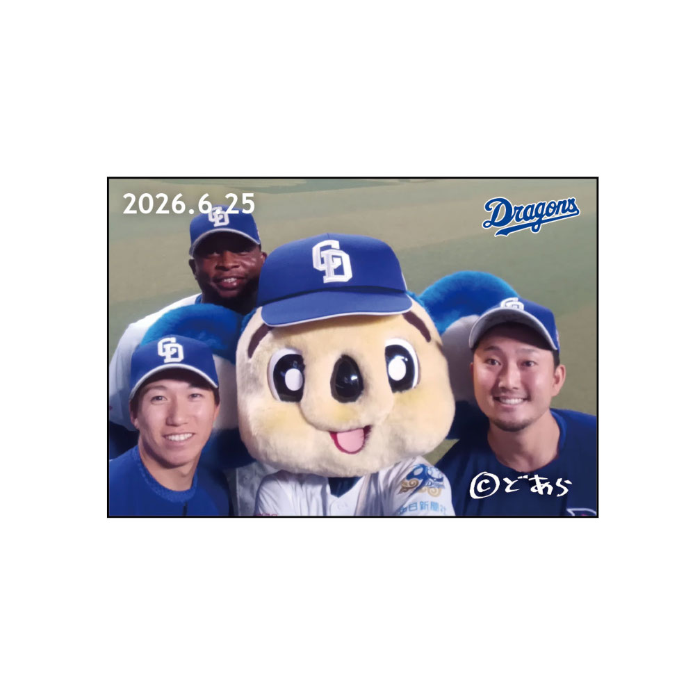 ドアラ自撮りマグネット2026.6.25 13.橋本・23.サノー・54.藤嶋 | 中日