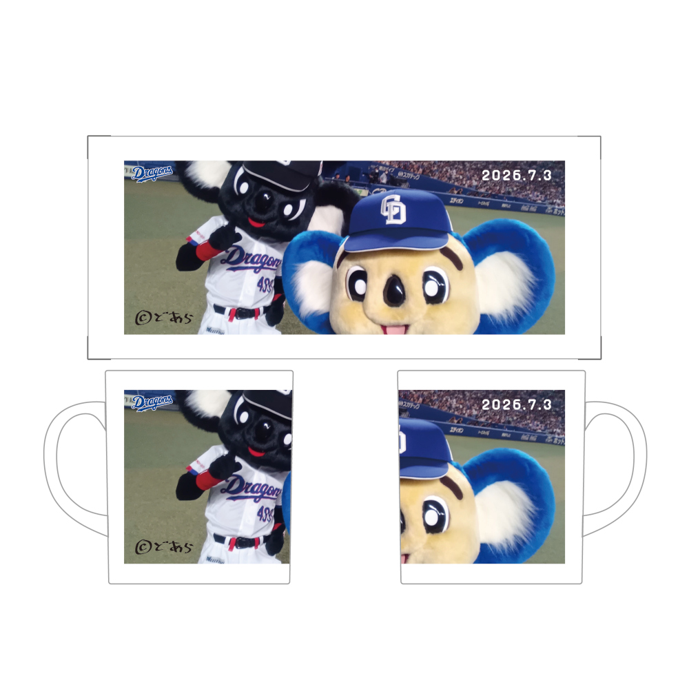 ドアラ自撮りマグカップ2026.7.3 ブラックドアラ