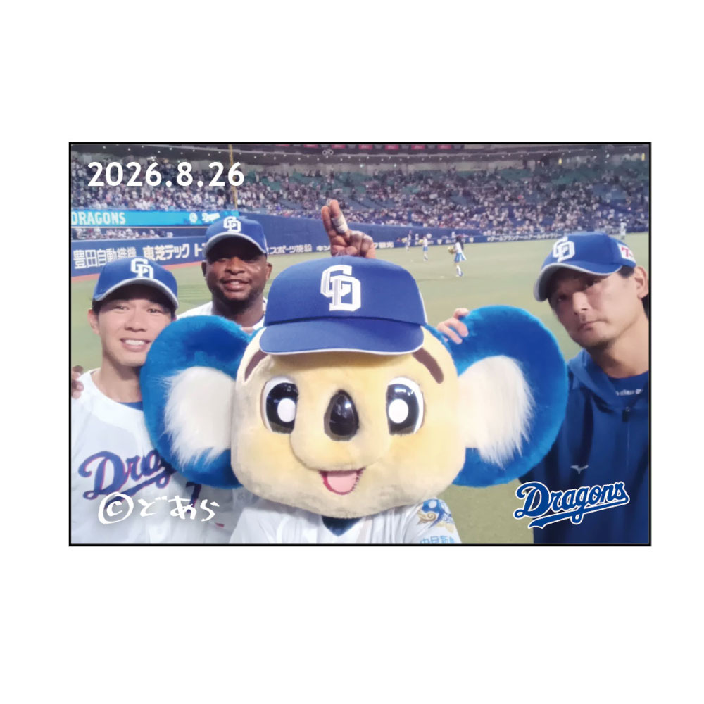 ドアラ自撮りマグネット2026.8.26 7.福永・20.涌井・23.サノー