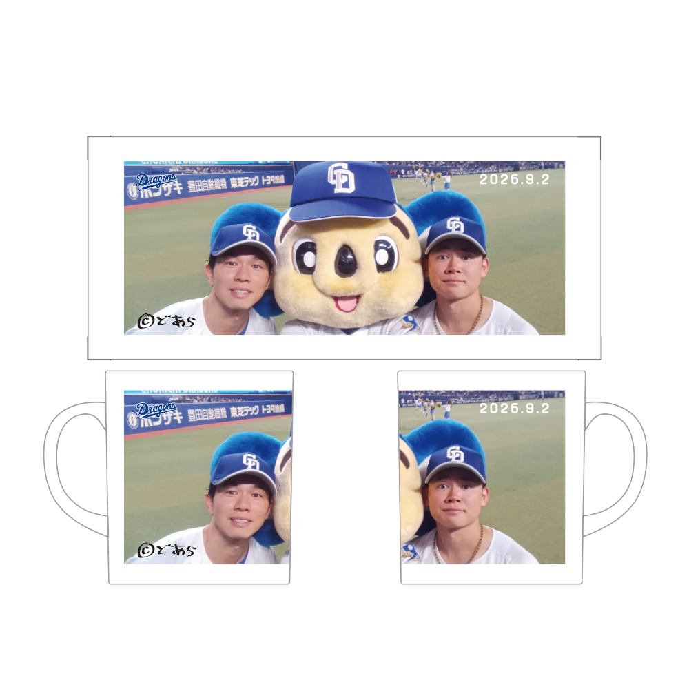ドアラ自撮りマグカップ2026.9.2 5.村松・7.福永