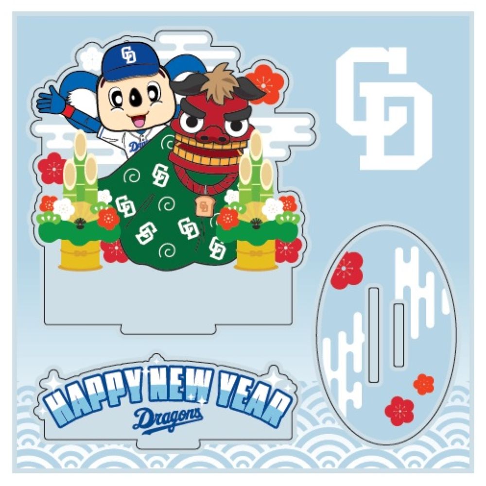 お正月ドアラお正月飾り風アクリルスタンド