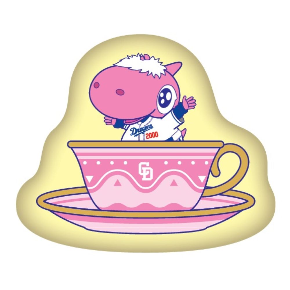 ドアラのティーパーティーダイカットクッション