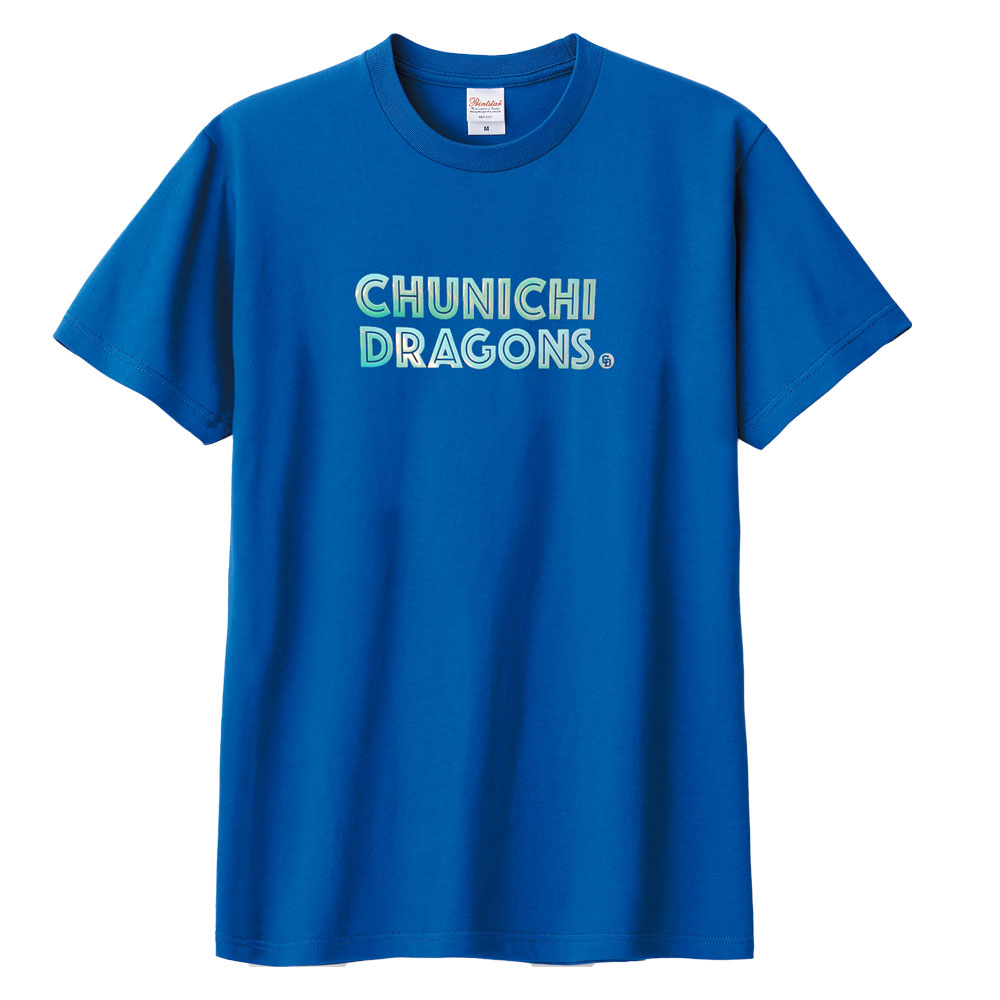 暗闇で光るネオンTシャツ ブルー