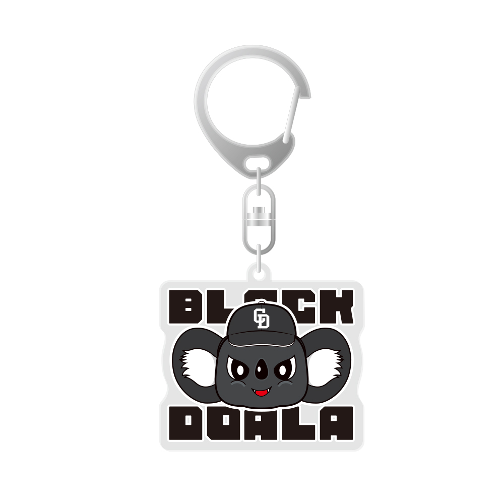 26ブラックドアラアクリルキーホルダー