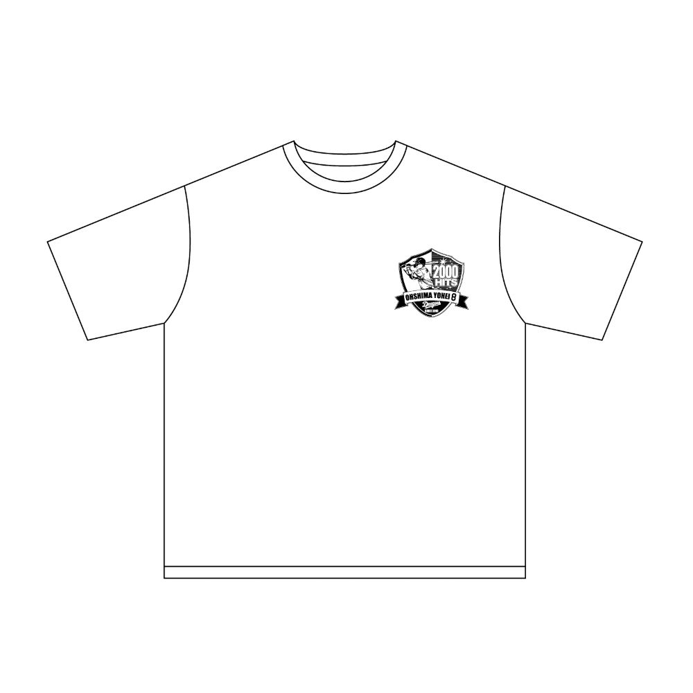 大島選手2000安打達成記念ビッグシルエットTシャツ | 中日ドラゴンズ