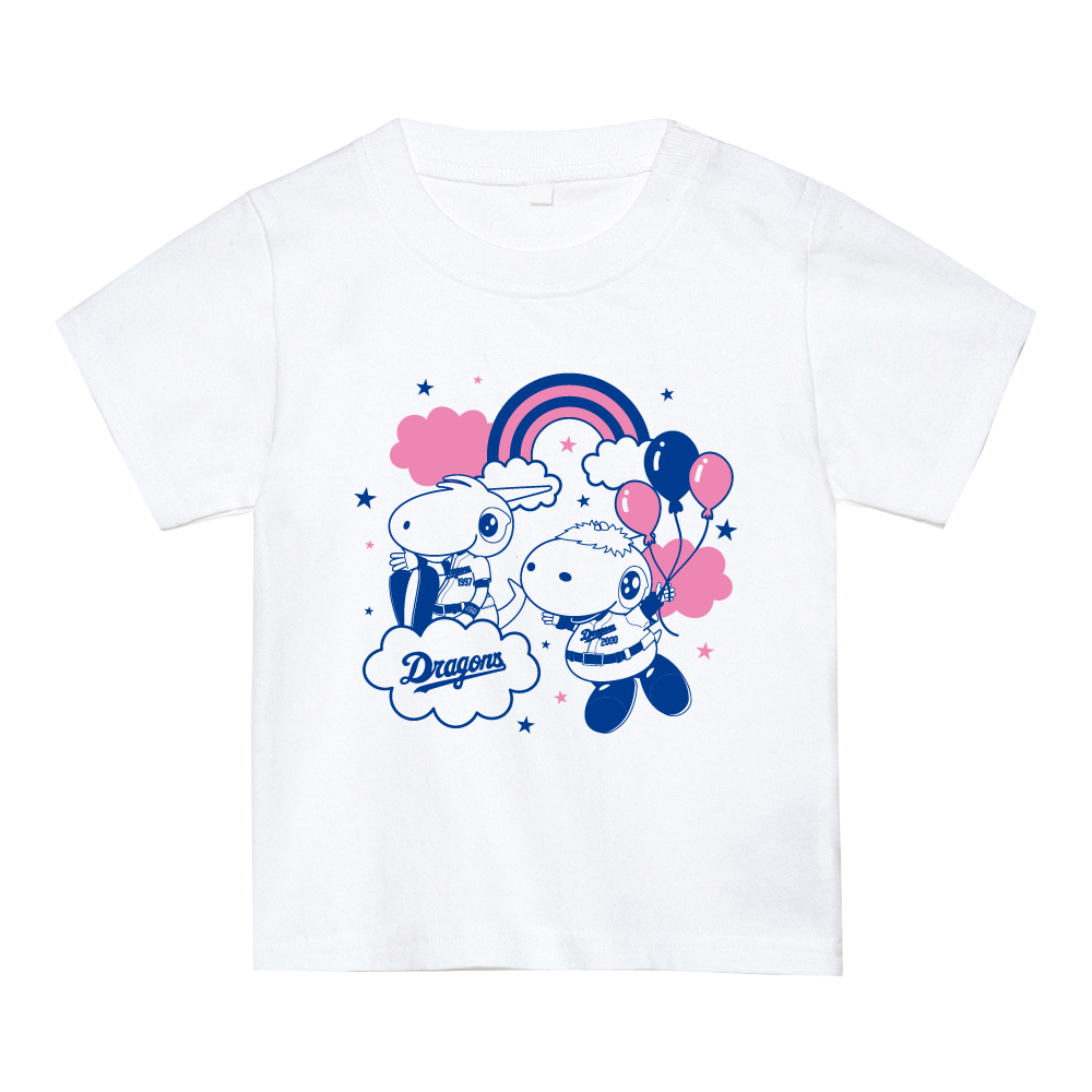 シャオロン＆パオロン キッズTシャツ(ホワイト)