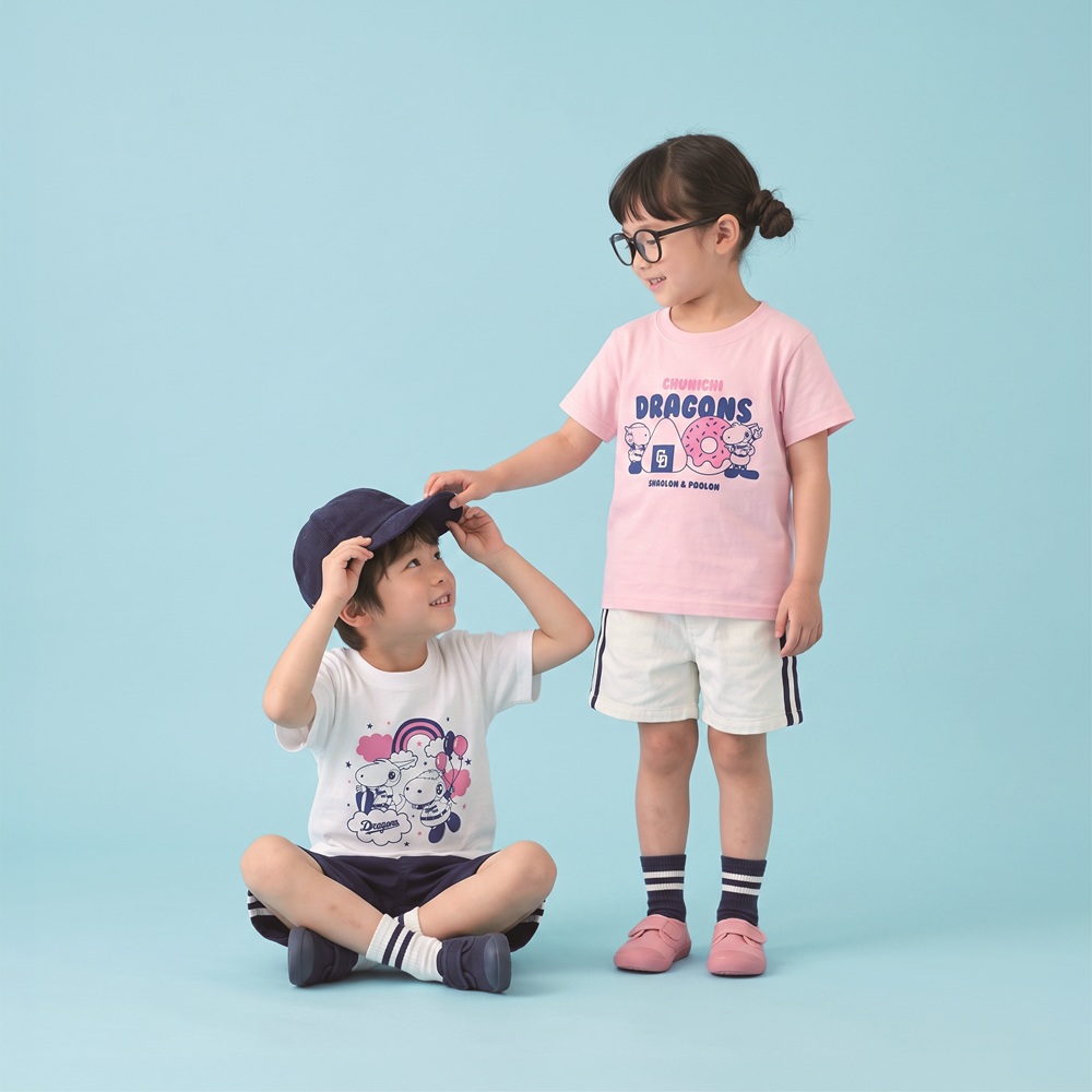 シャオロン＆パオロン キッズTシャツ(ライトピンク)
