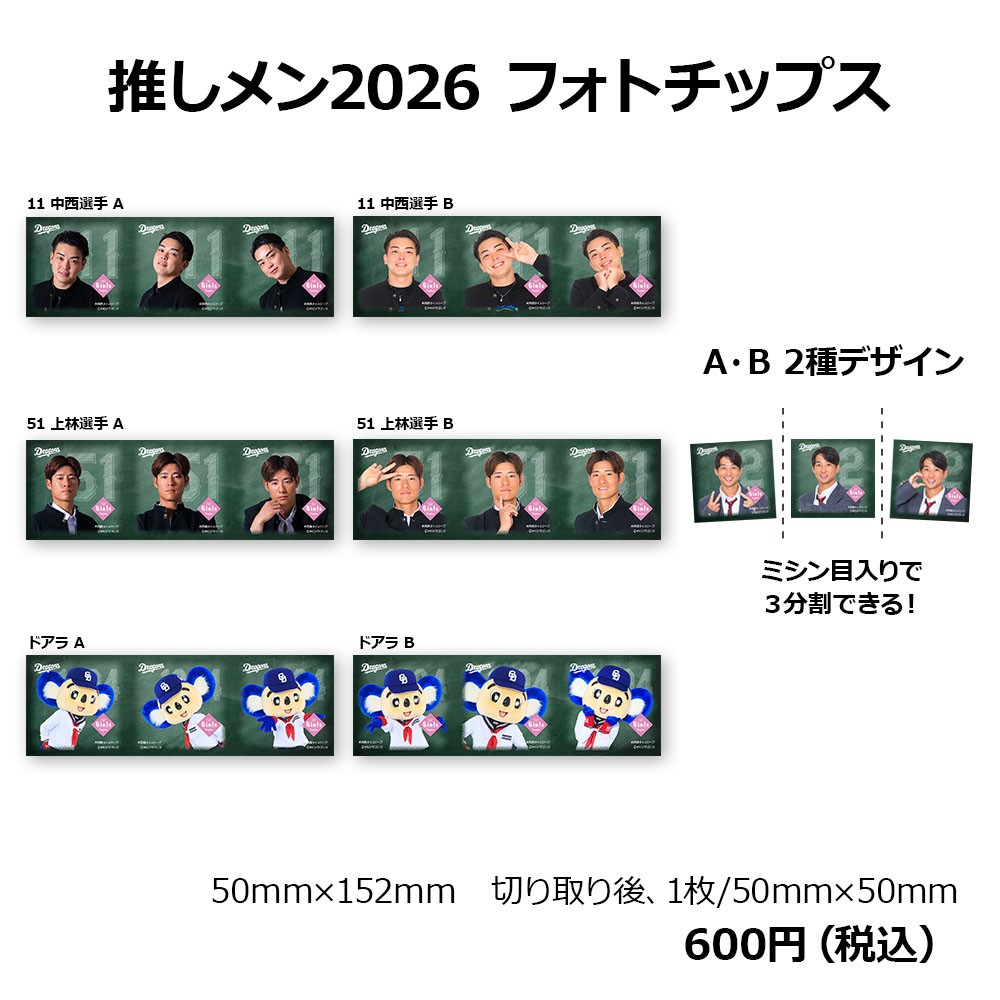 推しメン2026 フォトチップス